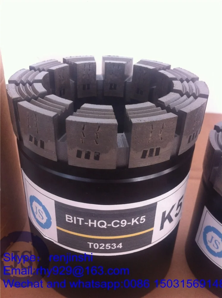 diamond core drill bits for hard rock/NX diamond core drill bits/exploration core drilling bit