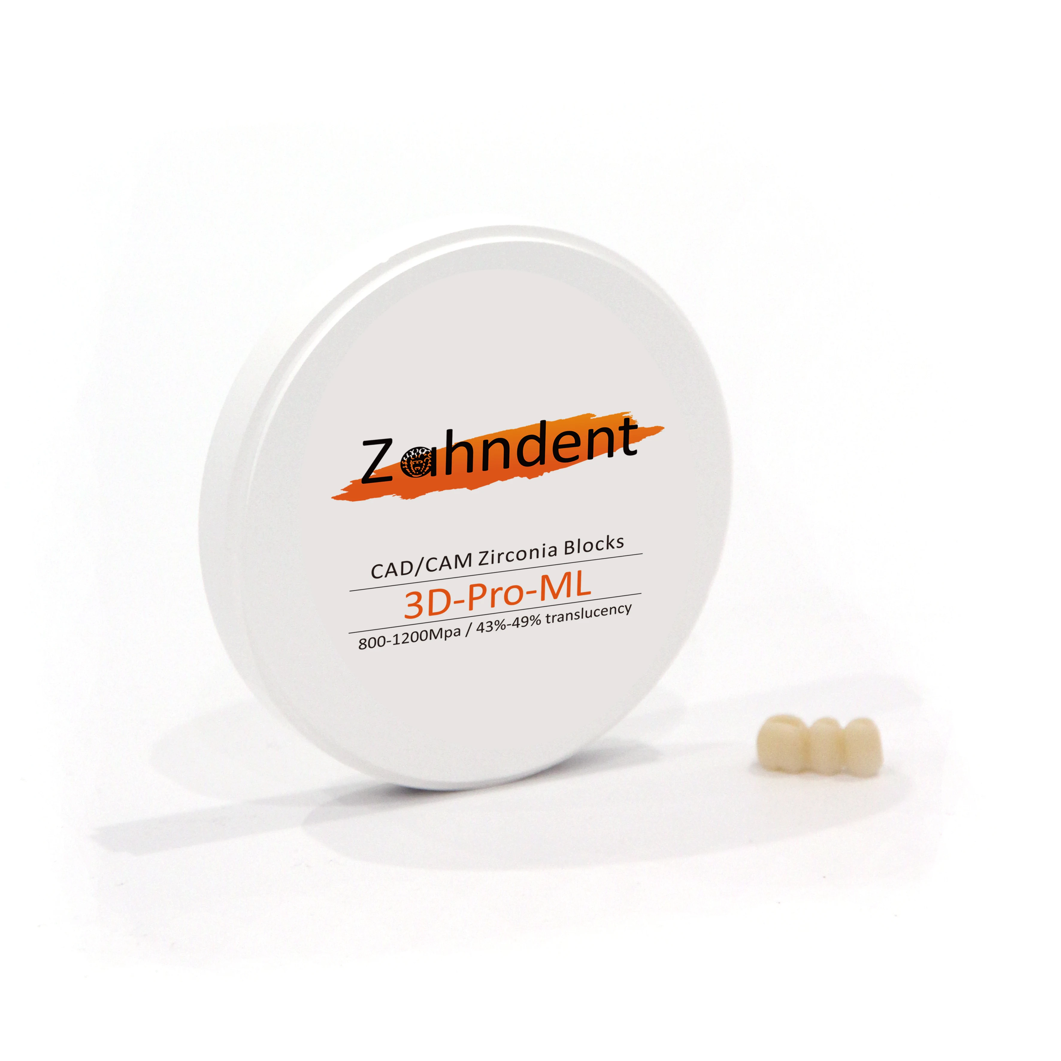 Zahndent high quality 3D multilayer zirconia blank ceramic zirconia block for dental lab material
