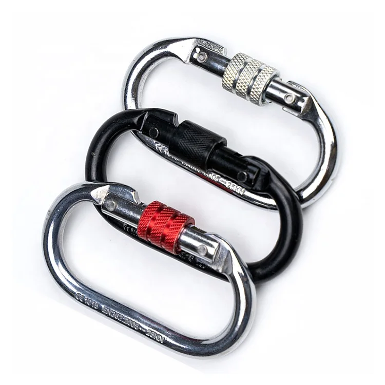 Forging heavy industry mountaineering rock climbing carabiner aerial work hook O shape carabiner