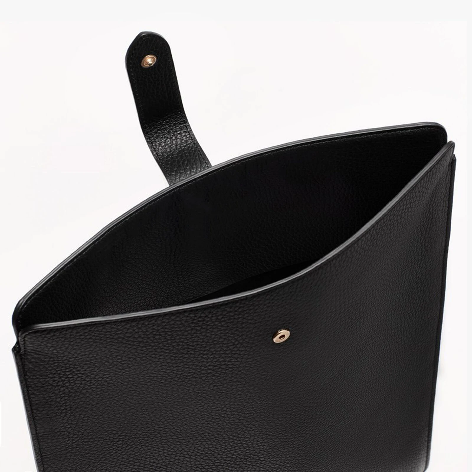 Slim pebbled leather 13 inch laptop bag custom laptop cover case black laptop sleeve for women men