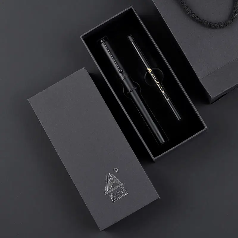 Best selling black luxury business metal gift roller gel pen ballpen custom logo ballpoint pen with case