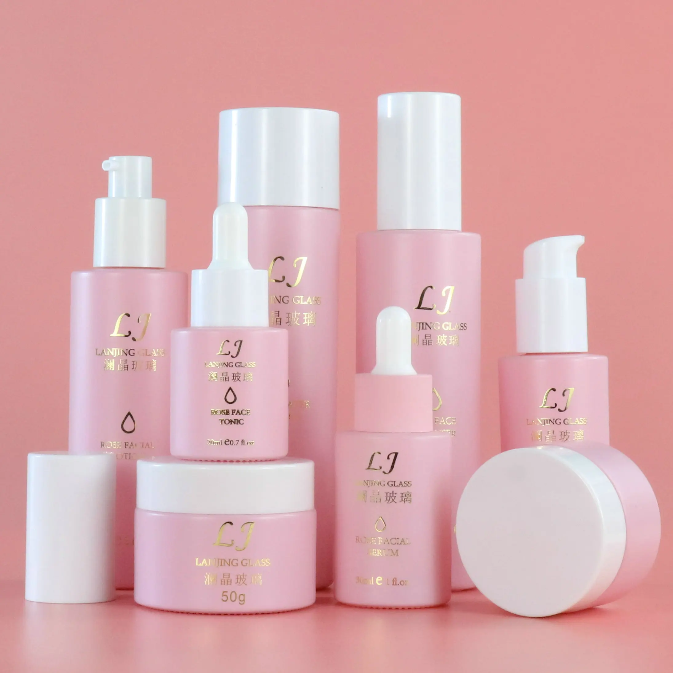 Fresh style Serum package Beauty Spray Glass bottle 30ml 120ml lotion pump Luxury Cosmetics skincare Packaging