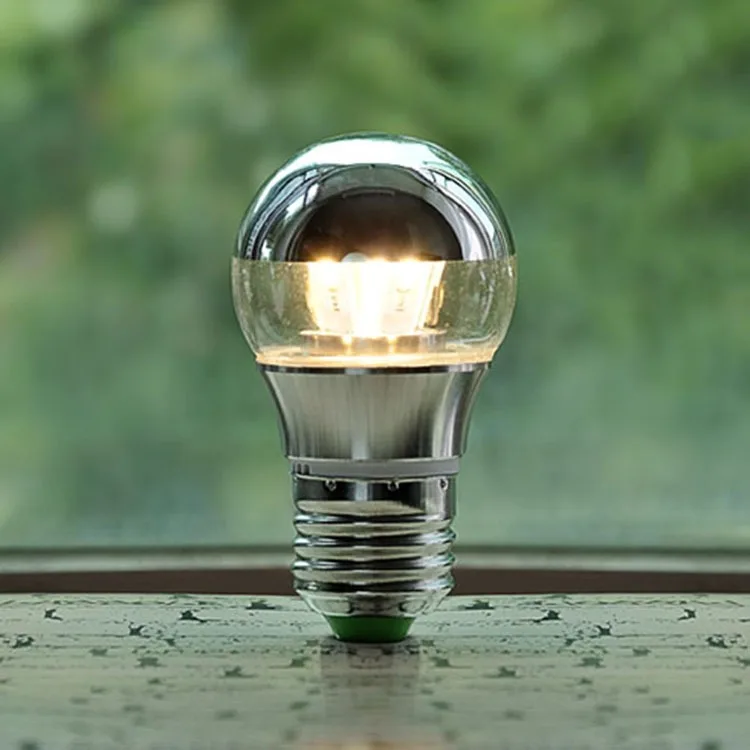 G45 Globe 4W E14 E27 LED Semi-Electroplating Shadowless Bulb Customized for Wholesale