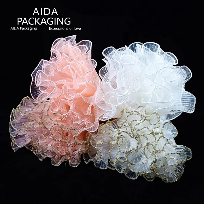 AIDA korean Wave Yarn Korean Flower wrapping mesh paper For Florists bouquet Packing