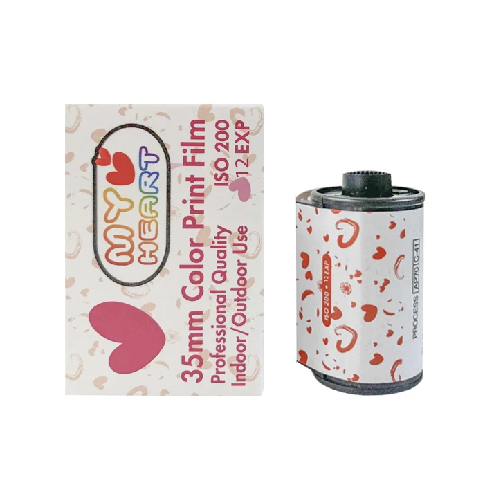 Customized 35mm Color Film Rolls Disposable Camera Negative Film 200 Iso 12exp 18 27 Exp Process C-41ECN-2 Film For Kodak Camera