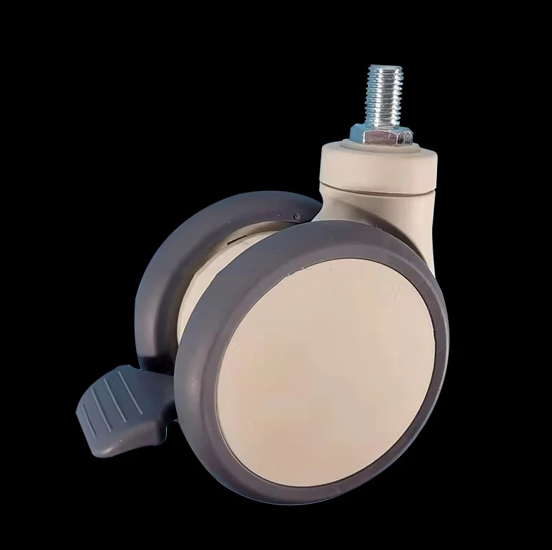 Medical 125mm double-sided bearing wheel high quality operating table caster Hospital bed double-sided caster operating bed