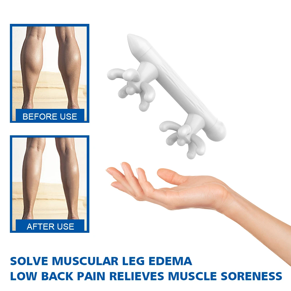 High Quality Anti-Cellulite Lymphatic Drainage Portable Handheld Body Fascia Neck Leg Soft Tissue Massage Tool Massage Roller