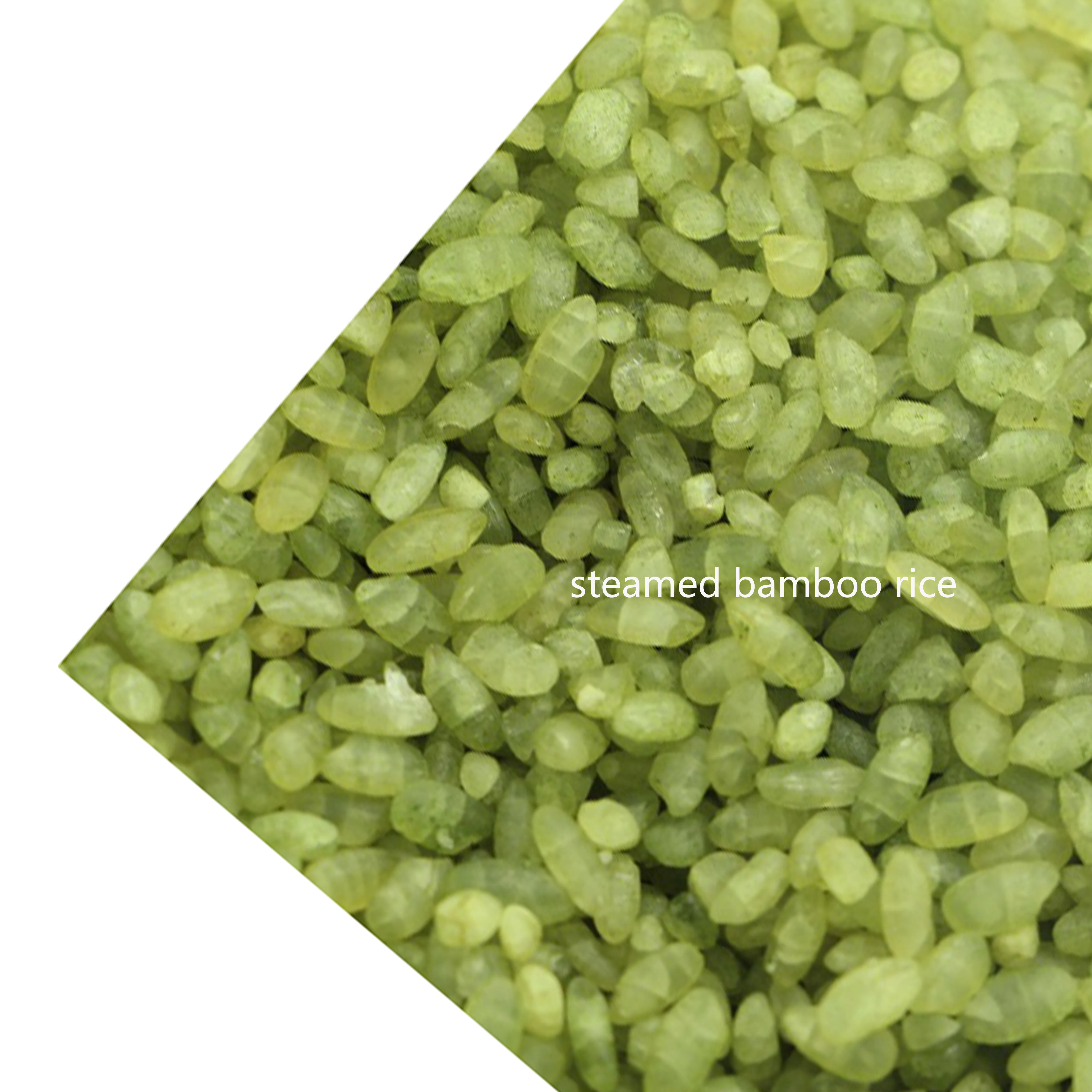 hot sale green color china origin bamboo rice steamed parboiled rice for export