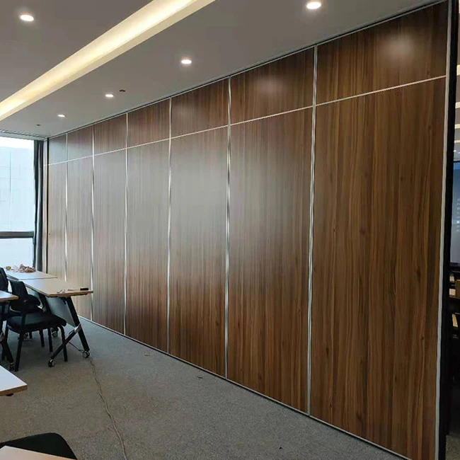 Fashion Luxury movable high partition Manual Retractable Movable Fiber Acoustic Wall Partition