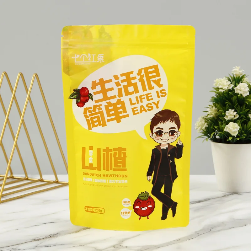 Dried nuts Almond Cashew bean Snack Plastic food packaging bag with ziplock