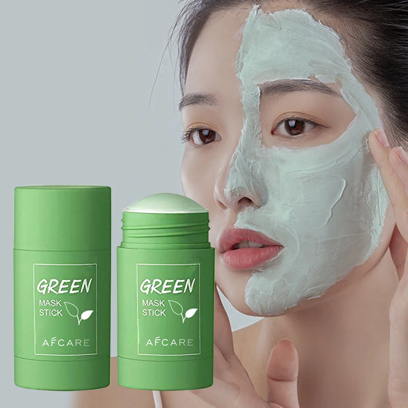 Private Label Wholesale Clay Mud Facemask Skincare Facial Musk Matcha Face Body Mask Purifying Cleansing Green Tea Mask Stick