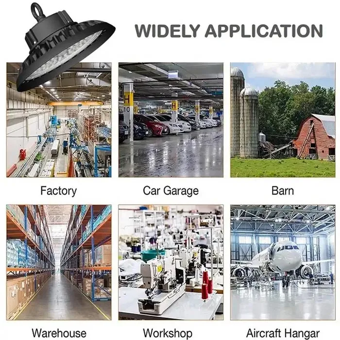 MIC FACTORY WHOLESALE PRICE Waterproof IP66 Industrial Lighting, Anti-glare UFO 100W 150W High Bay Light