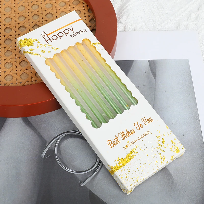 Manufacturer Multicolor Birthday Candle with Bracket Atmosphere Cake Candle Event Party Creative Supplies Wedding Party Decora