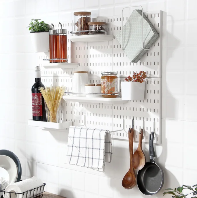 Customized Pegboard Combination Kit Hanging for Wall Organizer, Crafts Organization, Ornaments Display, Nursery Storage