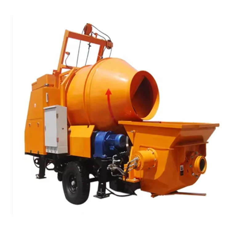 New  Self Loading Concrete Mixer with Pump Mobile Concrete Pump with Mixer