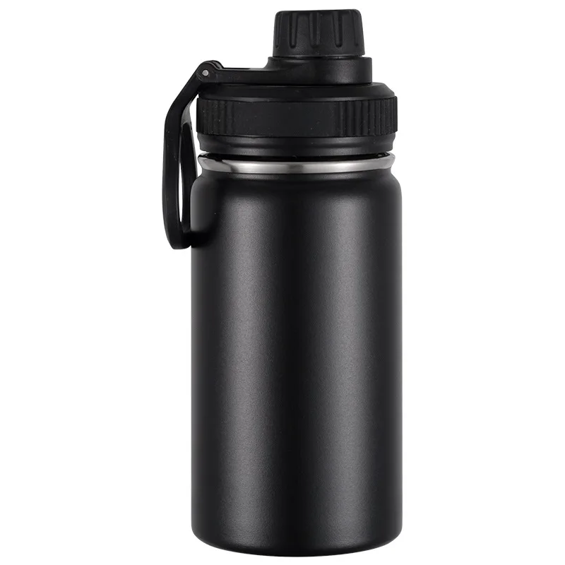 Customized Logo Multiple Color Available 12oz Kids Thermos Water Bottles Soft Touch Powder Coated Stainless Steel Vacuum Flasks