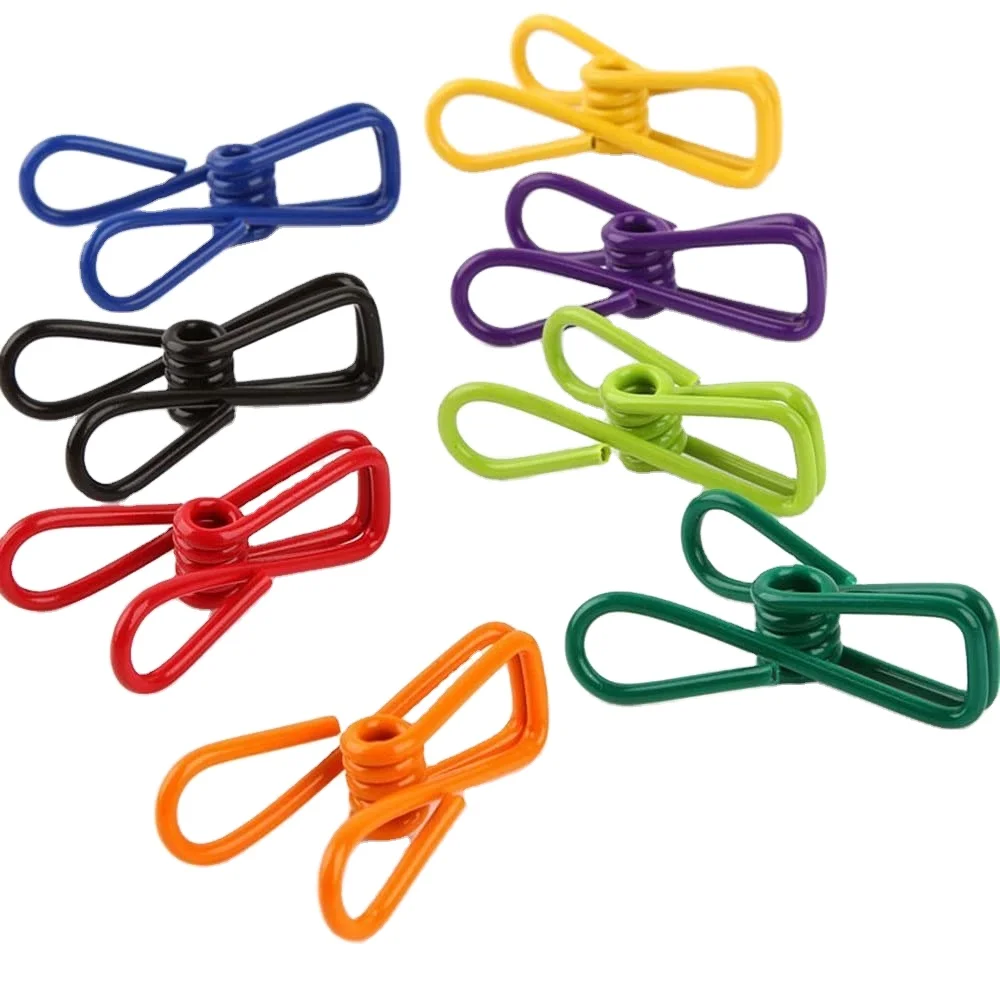 Hot selling 30pcs utility clips,steel wire bag sealing clips for food bag