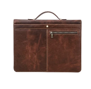 2021 New style Custom  Genuine Leather Interview Resume Document Organizer Zippered Padfolio Portfolio Binder for ipad Pro 12.9