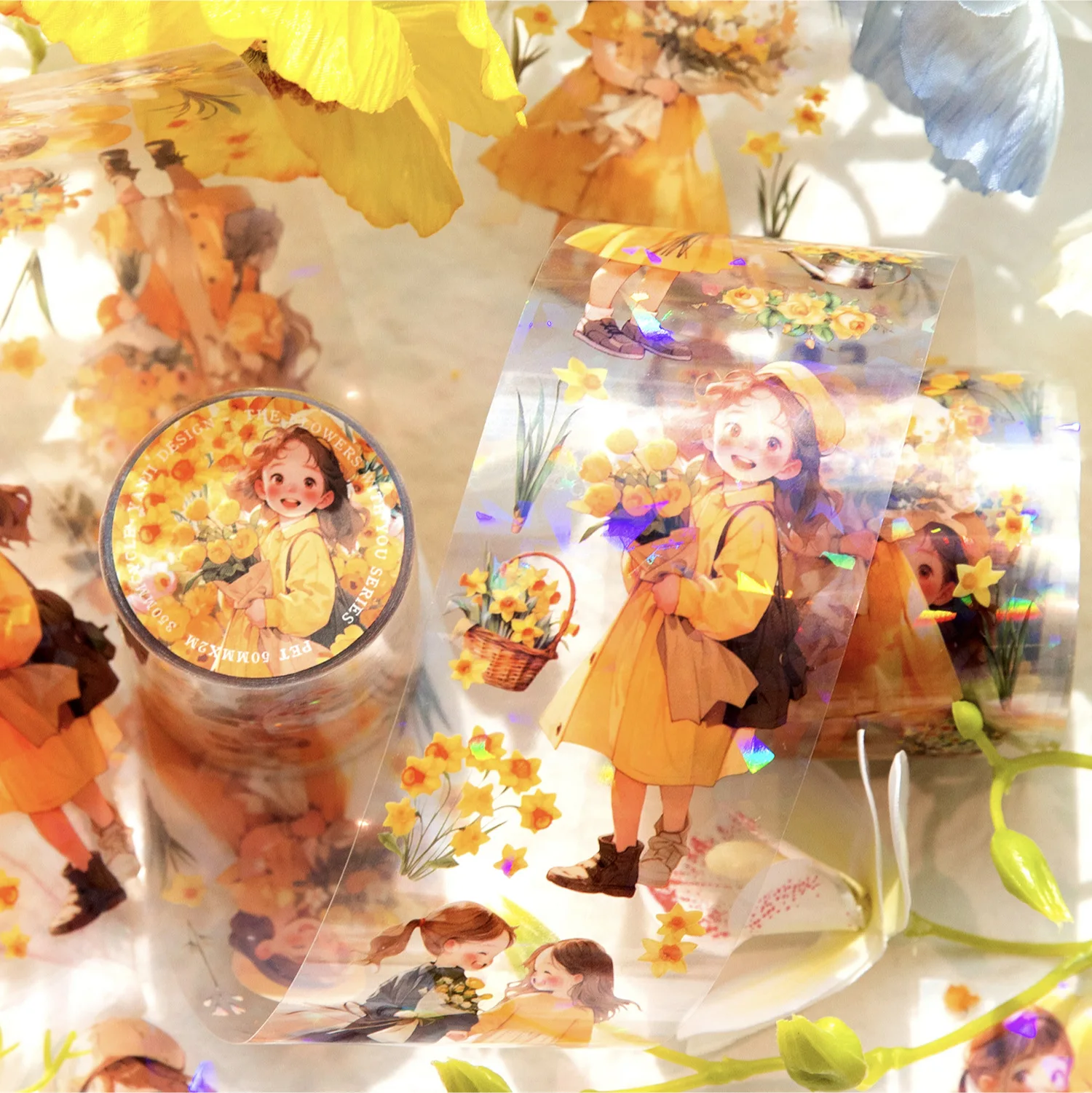 Yanji flower and girl scrapbooking pet deco tape shell light pet masking tape