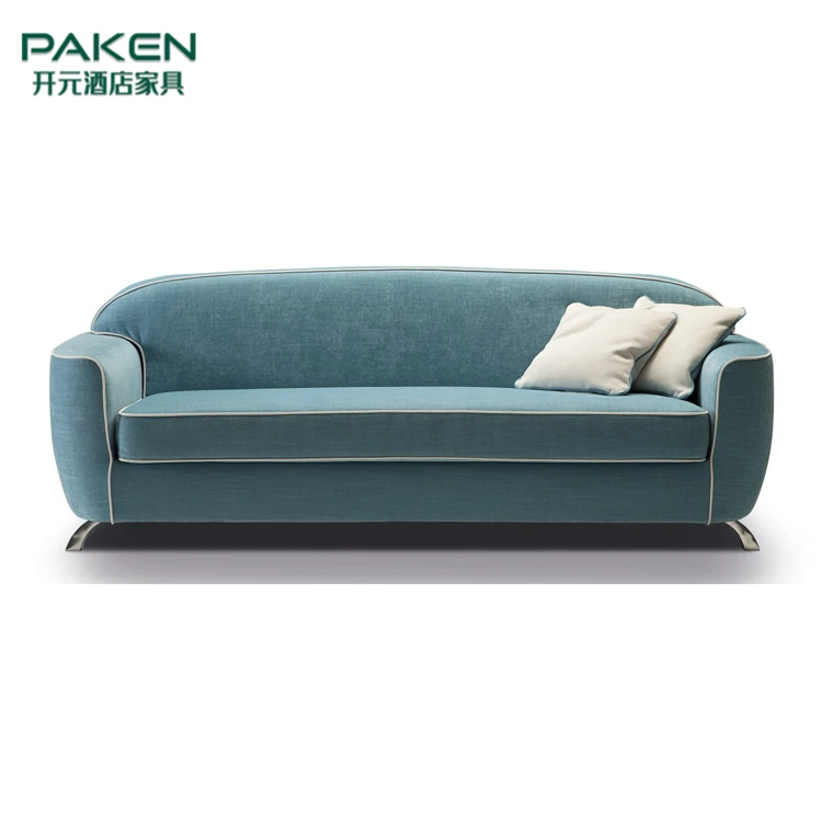 Paken на заказ Классический современный роскошный трехместный диван для гостиничной гостиной