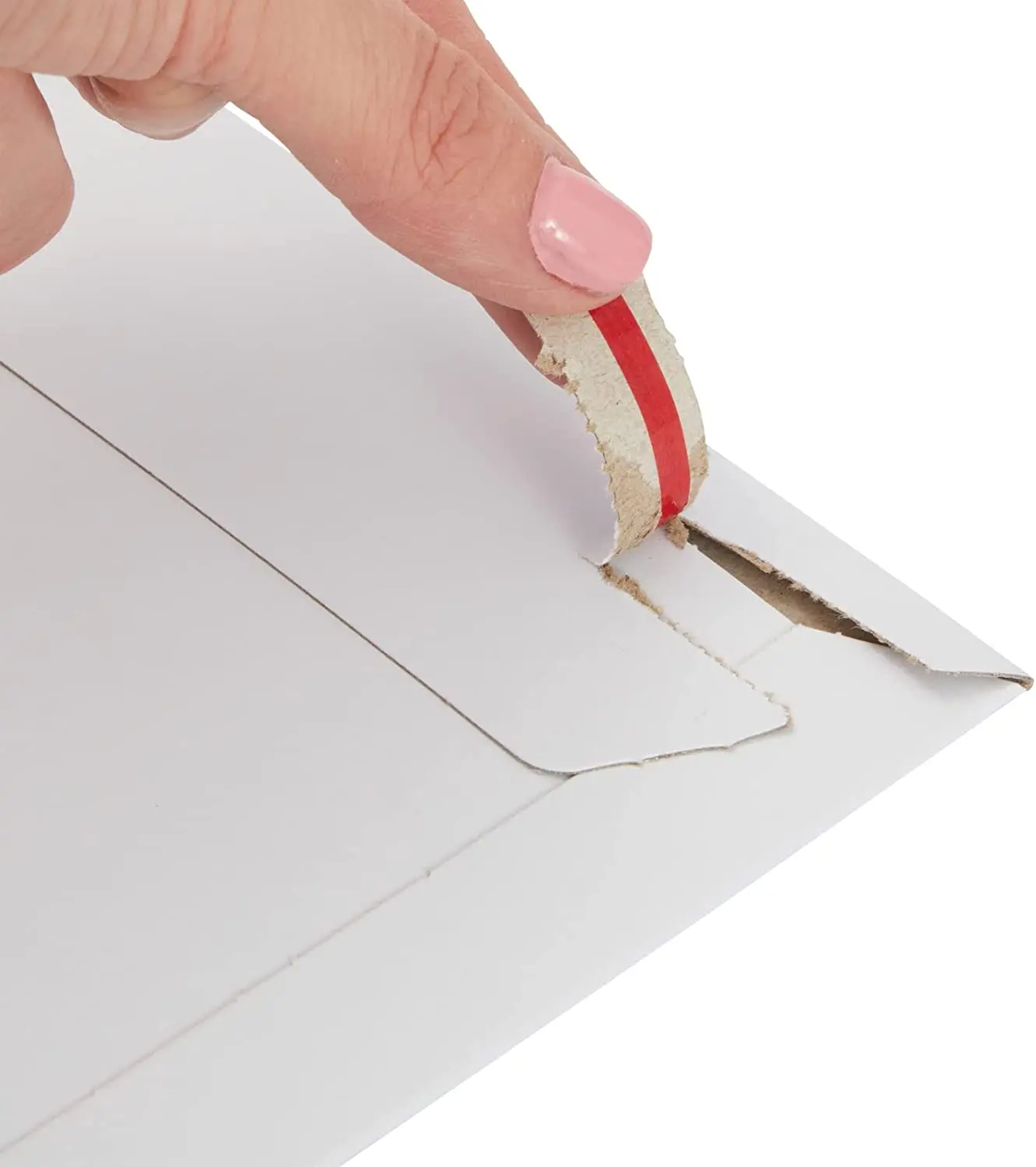 Wholesale Print Custom Fix Flat Rigid Professional Mailing Photos Shipping Documents White Cardboard Envelopes