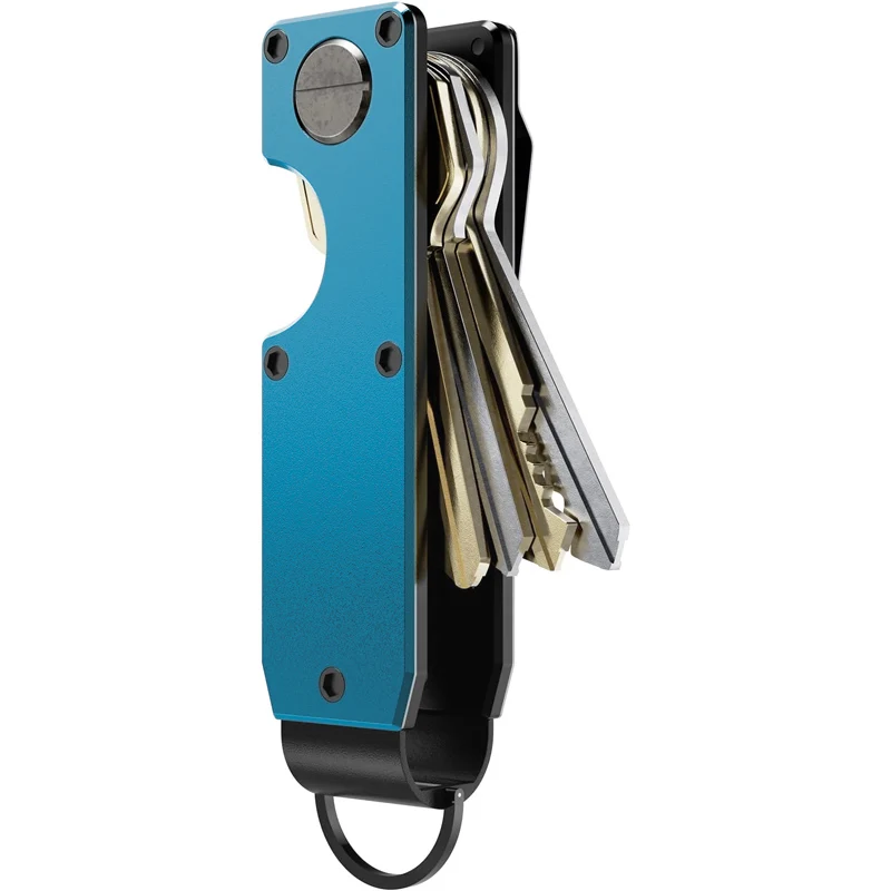 Smart Holds 2-6 Keys Organizer with Screwdriver Metal Aluminum Alloy Key Case Holder Minimalist Keys Less Than 6.2cm