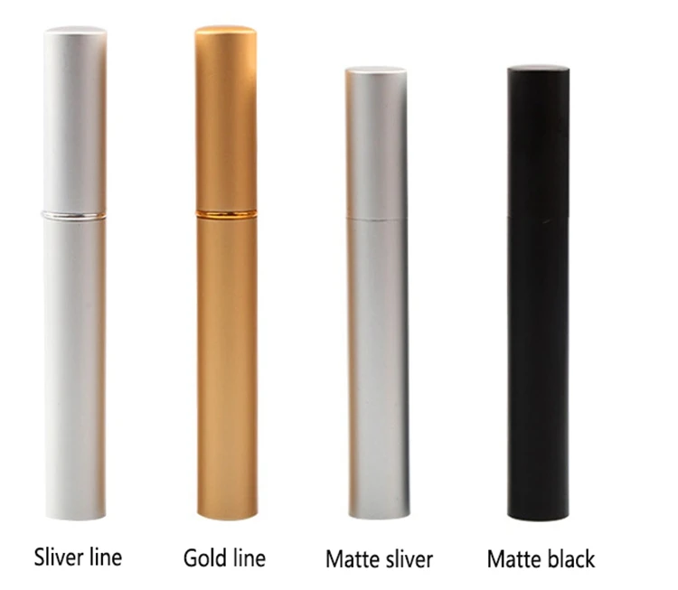 Wholesale Round Aluminum Plastic Empty Eyeliner Tube Makeup 5ml Eyelash Serum Bottle For Sale