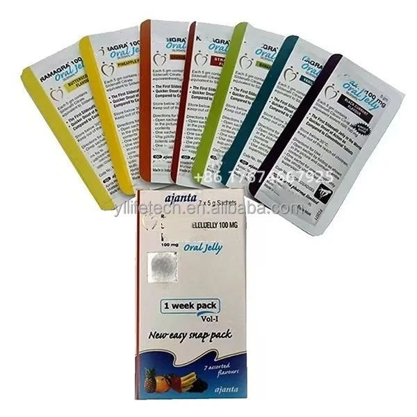 Ready to Ship New Design Kama Gra Male Oral Jelly 100mg Essential Vitamin Fruit Flavor Dietary Supplement for Man