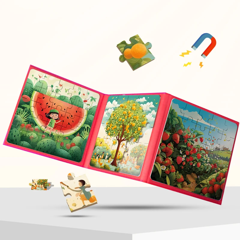 Customized Printing 500 Piece Jigsaw Puzzle Diverting Magnetic Puzzle Educational Puzzle Game Kids Paper Board