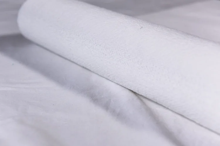 White Roller Brush Fabric Manufacturer Customized Woven Fine Denier Polyester Microfiber Brush Fabric