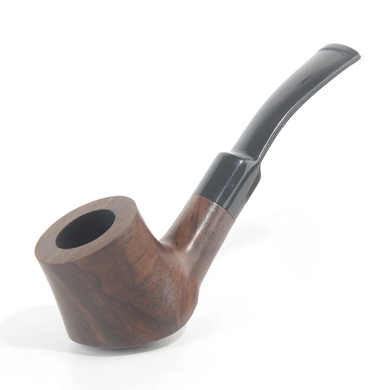 Tobacco Smoking Ebony Wood Smooth Finished 9mm Filter Olive Series Pipe Shape #ALW Special Offer Free Shipping