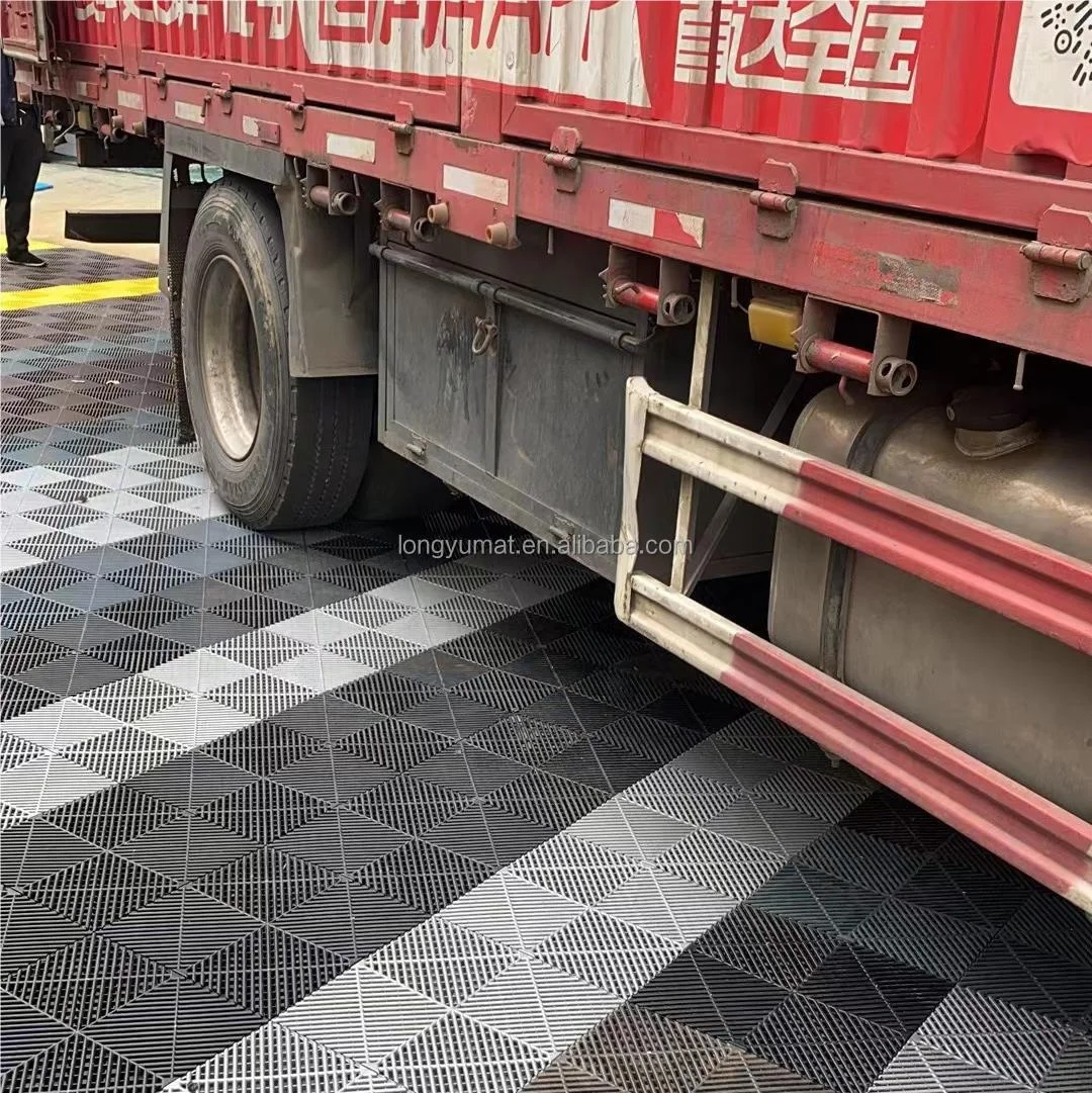 Durable Event Floor Polypropylene Plastic Flooring Garage Tiles Interlocking Mats For Auto Detailing And 4s Car Wash Shop