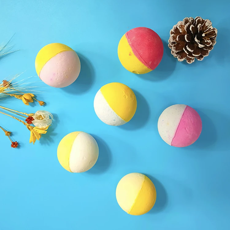Shiyan classic bicolored organic fizzy bath bombs supplier customizable essential oil bath bombs