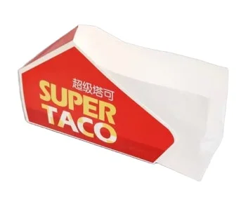 Customized Taco Packaging Box Super Taco Packaging Box Mexican Crispy Corn Cake Box