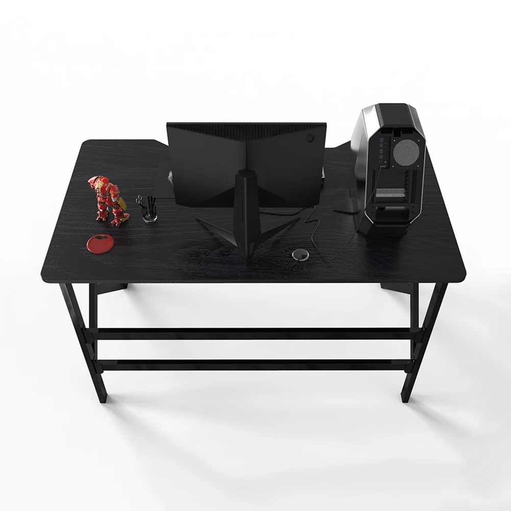 Factory Direct Sales Small Black Mdf Racing Gaming Desk Laptop Stand Home Table