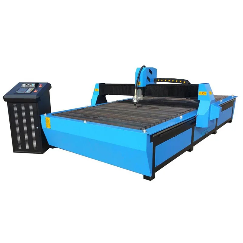 Servo motor Plasma gantry Cutting Machine precise 0.1mm Aluminium brass steels Large format  Black wolf Screw lifter LGK 120