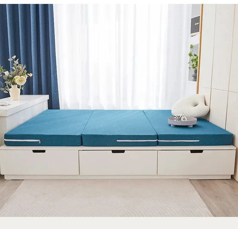 Hot Sale Multipurpose massage Portable Comfort Memory Foam 3 Folding Traveling mattress home-use bed topper memory foam mattress