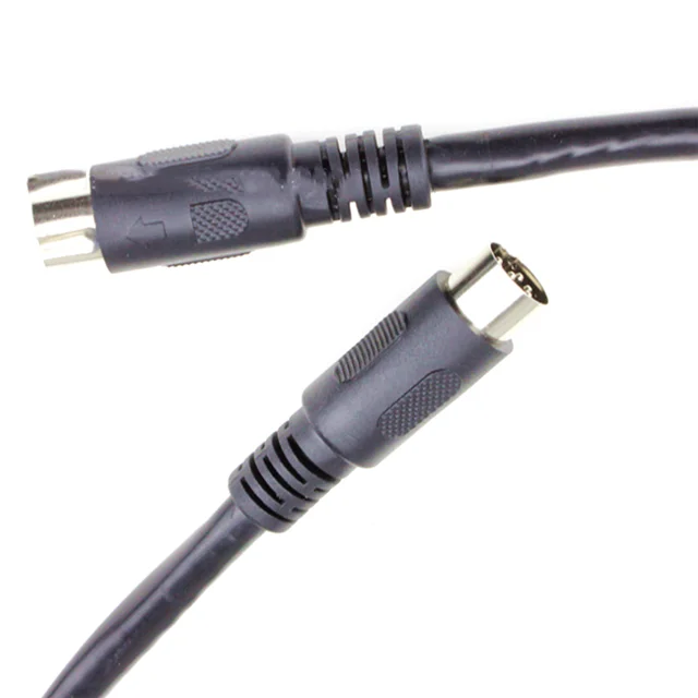 S Terminal Male and Female Shield Extension Cable 8PIN DIN to Plug  AUX Audio Video Cable