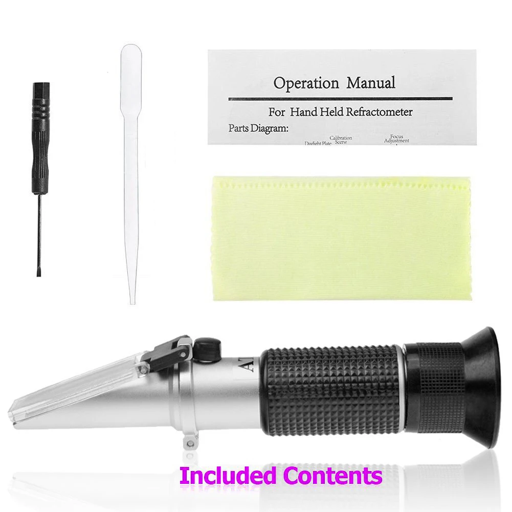 2020 Optical instrument 0-32% Brix refractometer for juice and milk drinks portable easy reading portable refractometer