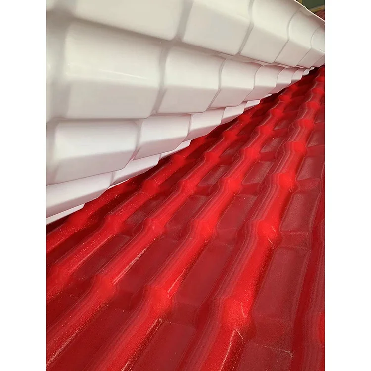 Wholesale price house corrugated plastic UPVC PVC roof tiles sheets for roofing covering