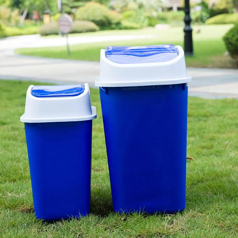 High Quality Indoor Kitchen Plastic Garbage Swing Bin 15L Plastic Dustbin With Lid