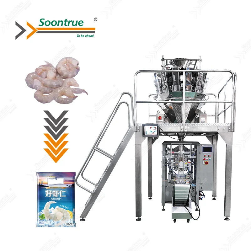 automatic 10 multi head weigher shrimp packaging machine multihead weigher packing machines