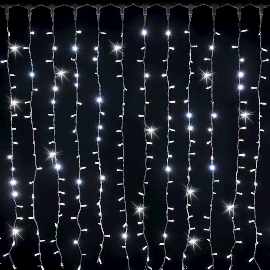 Christmas Garland LED Fairy Curtain Icicle String Lights AC 220V Street Outdoor Decorative Holiday Light