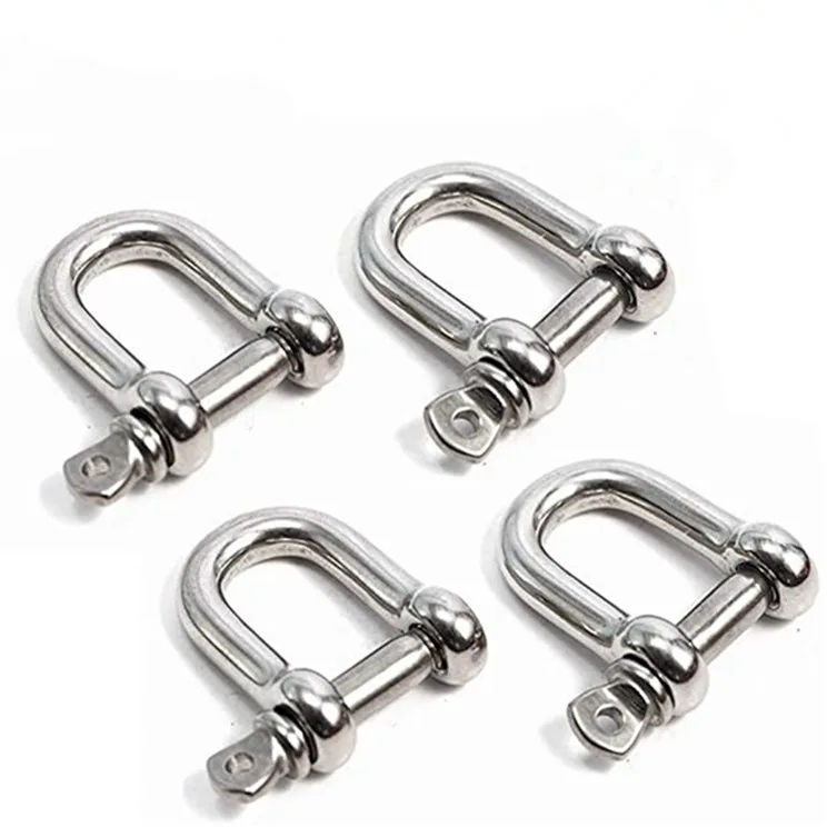 Stainless steel 304 316 marine boat anchor d shackle