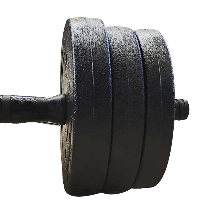 Weight Lifting Plastic adjustable dumbbell set dumbbell hantle barbell set  with lowest price