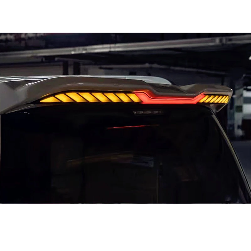 LED car tail spoiler wing for toyota land cruiser prado j150 j120 lc100 lc200 fj lc300 light decoration styling auto parts