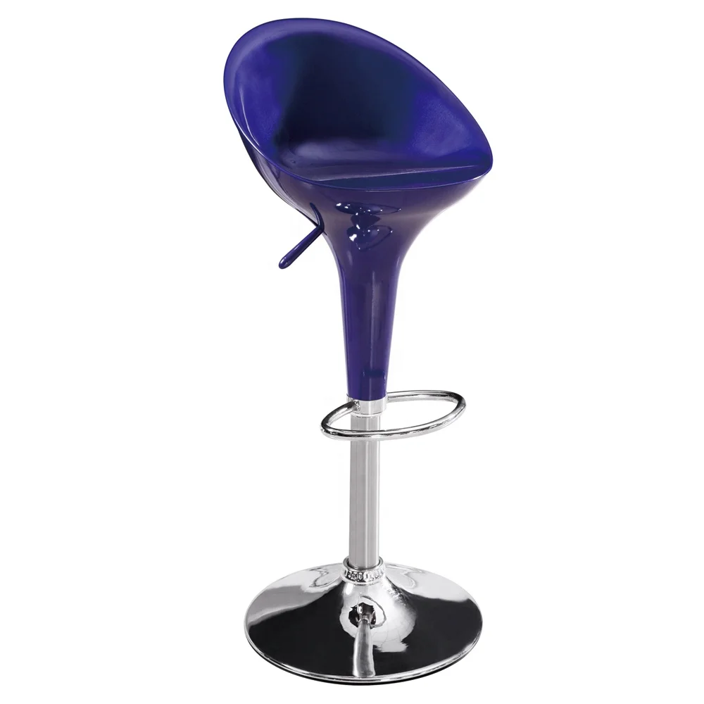 New design cheap bar furniture color bar stool free sample adjustable plastic bar stool with footrest