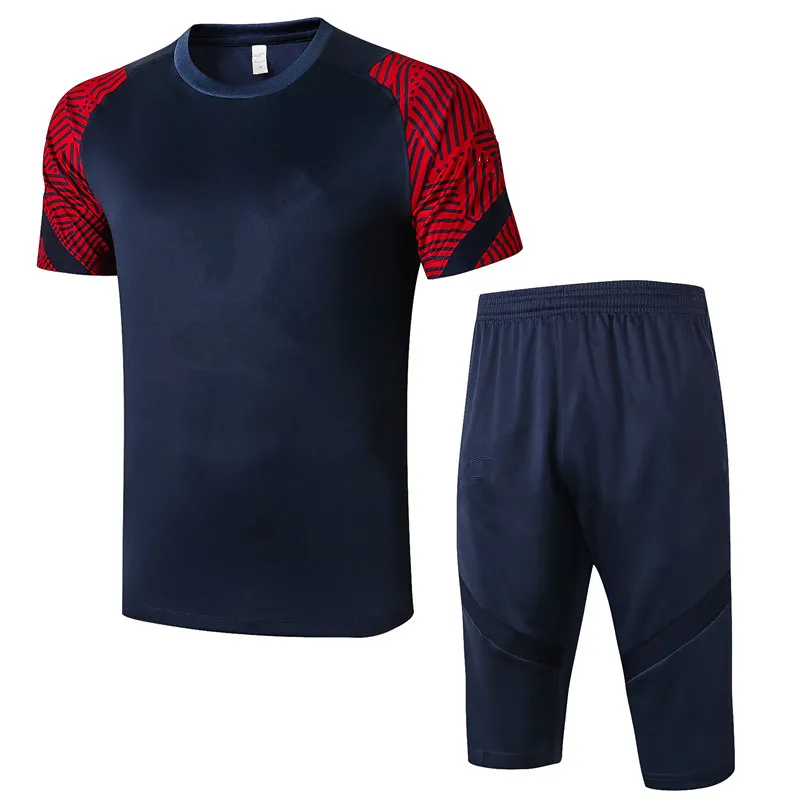 
Free ship to france pairs Marseilles Football training suit 2020/2021 Neymar Mbappe soccer training shirt and Cropped Trousers 