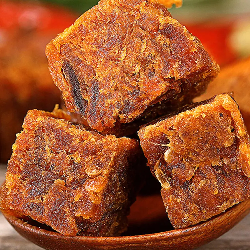 Wholesale Hot Selling Bulk Package Candy Flavour Dried Beef Jerky Cube for Leisure Meat Snacks