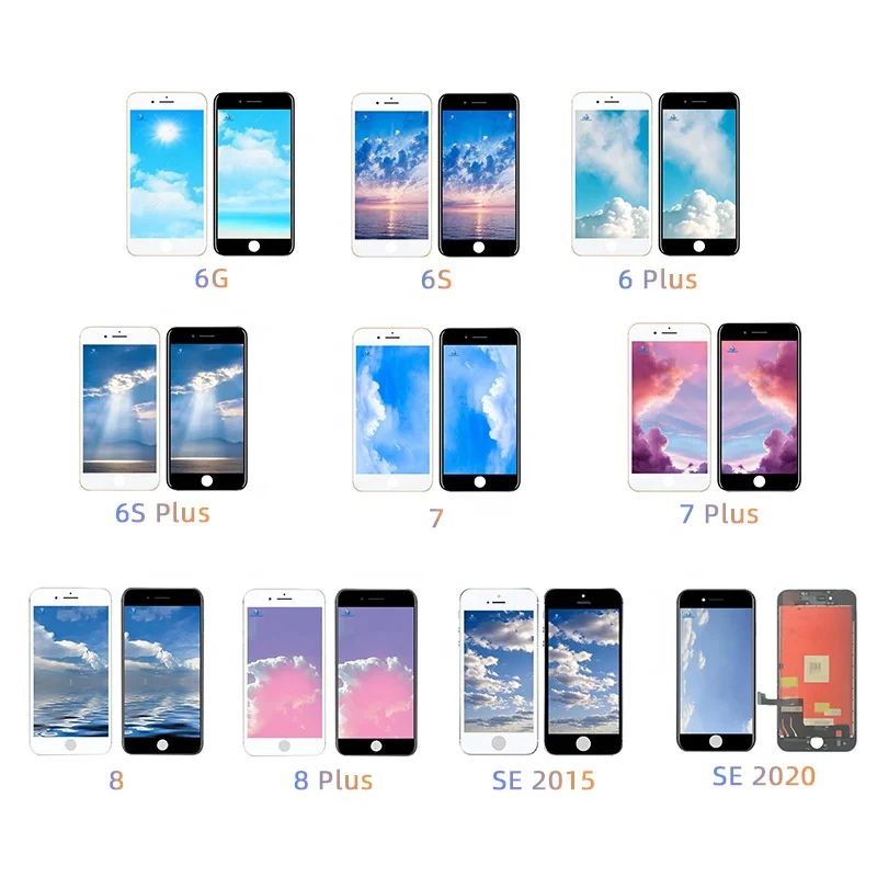 Mobile Phone LCDs Broken Screen Panel for iPhone 6 6S Plus Use for iPhone Repair Shop 100% Original LCD Panel Display Screen